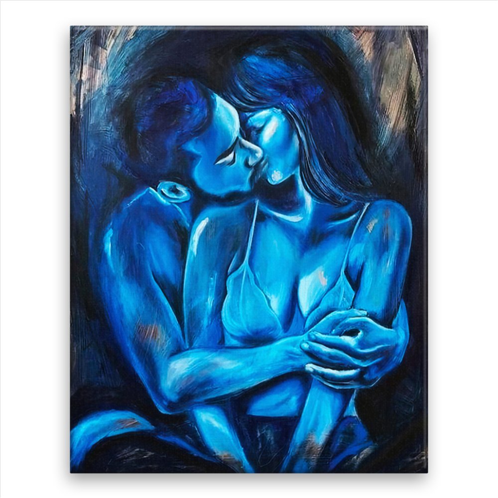 Fotoobraz na plátně Romantika v modrém