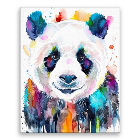 Fotoobraz na plátně Panda v barvách