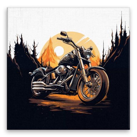 Fotoobraz na plátně Harley Davidson na cestě