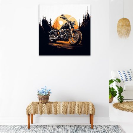 Obraz na plátně Harley Davidson na cestě