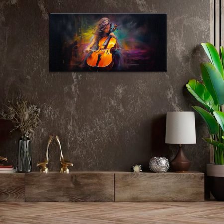 Obraz na plátně Hraje na cello