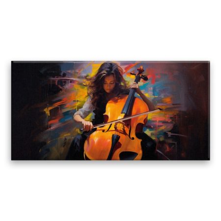 Fotoobraz na plátně Výuka hry na cello