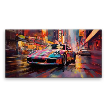 Fotoobraz na plátně Porsche v ulici