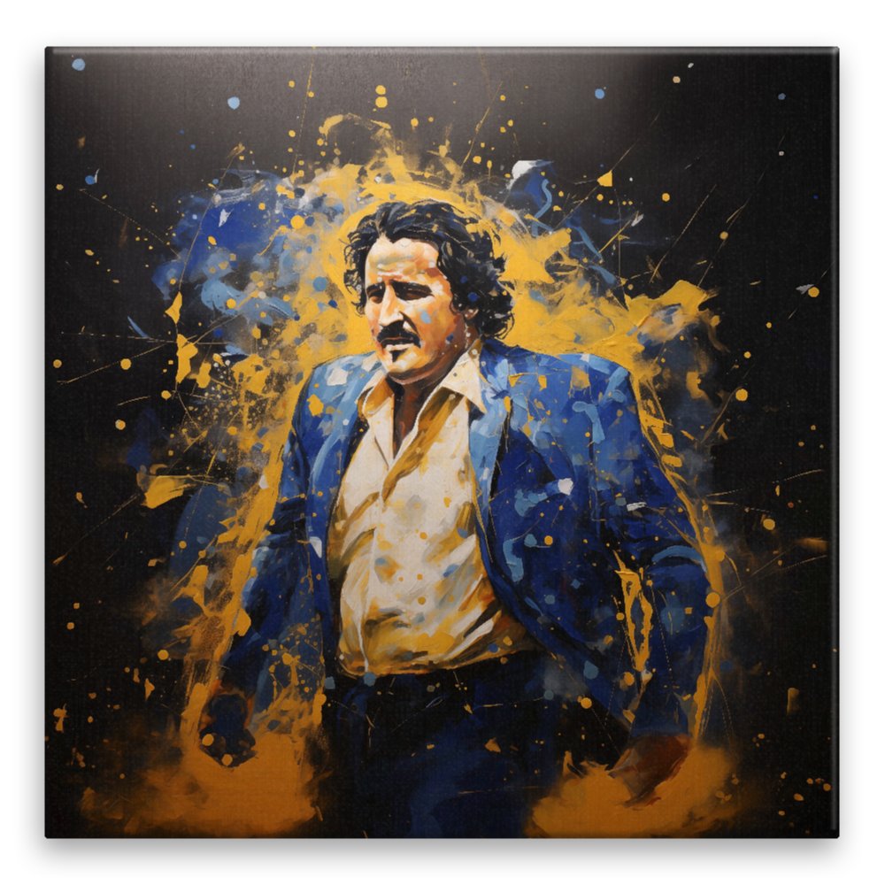 Fotoobraz na plátně Pablo Escobar v modré
