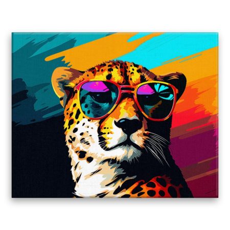 Fotoobraz na plátně Gepard s brýlemi