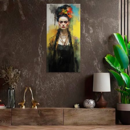 Obraz na plátně Tajemná Frida Kahlo