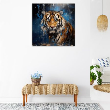 Obraz na plátně Tygr cítí kořist