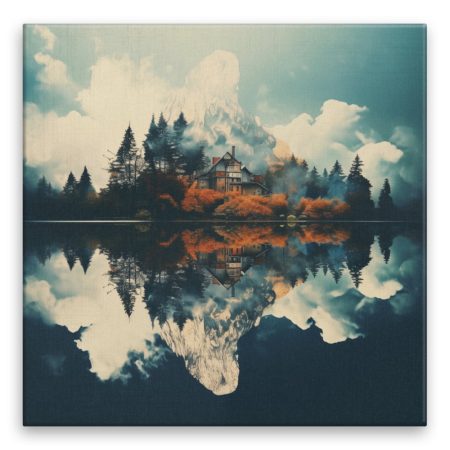 Fotoobraz na plátně Místo nad jezerem